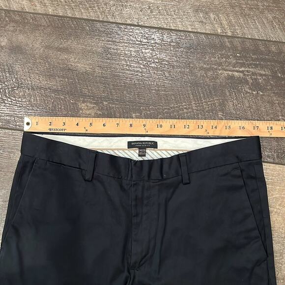 Banana Republic Men's Aiden Slim Fit Chino Pant Black Size 34x30 - Picture 4 of 11